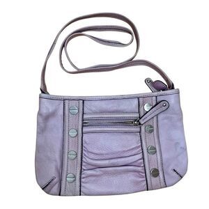 B‎ MAKOWSKY Crossbody Bag Purse Blush Petal Pink Studded Leather Shoulder